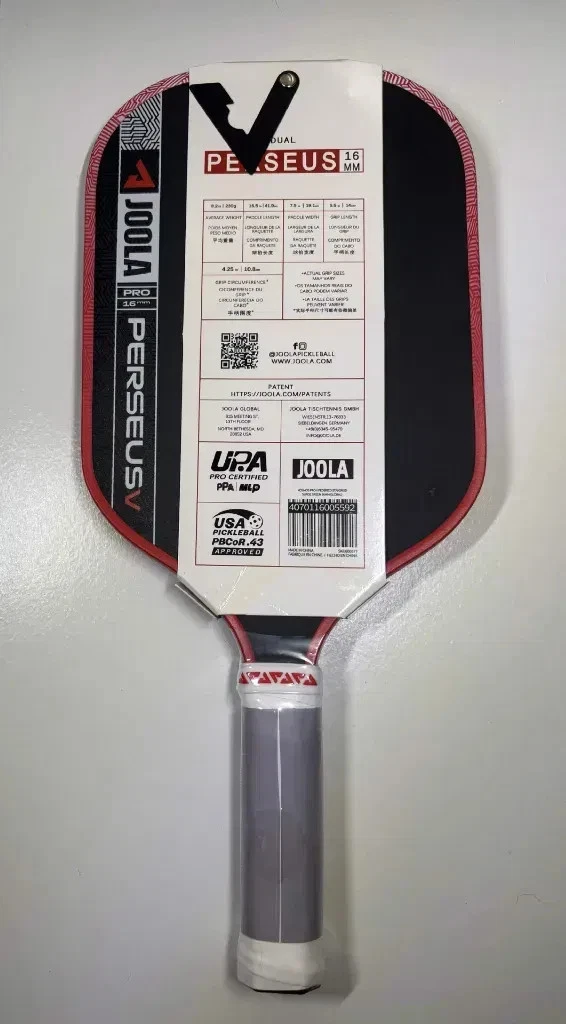 JOOLA Ben Johns Perseus Pro V 16mm Pickleball Paddle, Textured Carbon Fiber Surface, Elongated Shape thumbnail 3